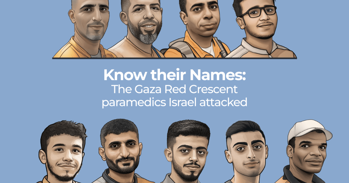Know their Names: The Gaza Red Crescent paramedics Israel attacked