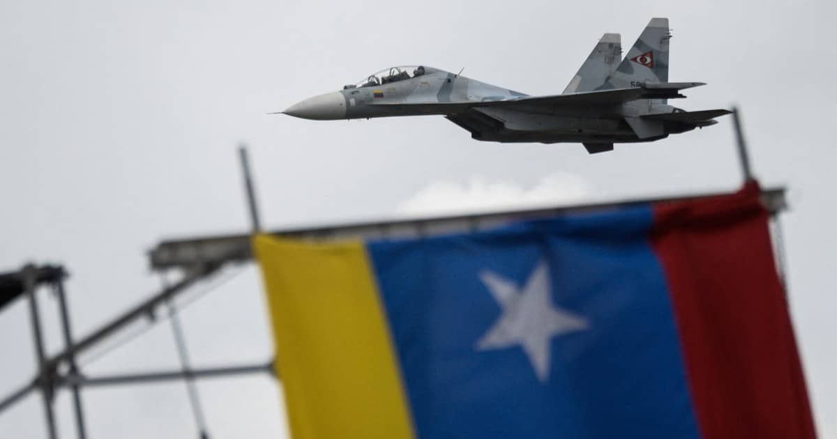 Pentagon warns Venezuela as 2 military aircraft fly near US warship