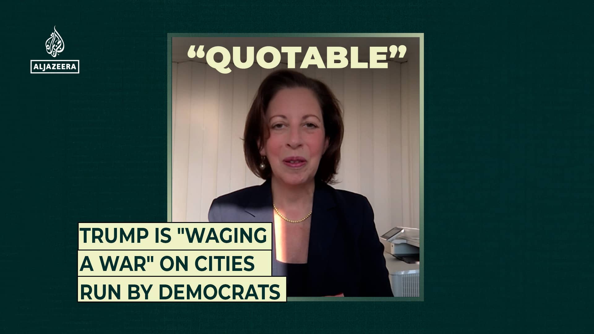 Trump is “waging a war on Democratic-run cities”