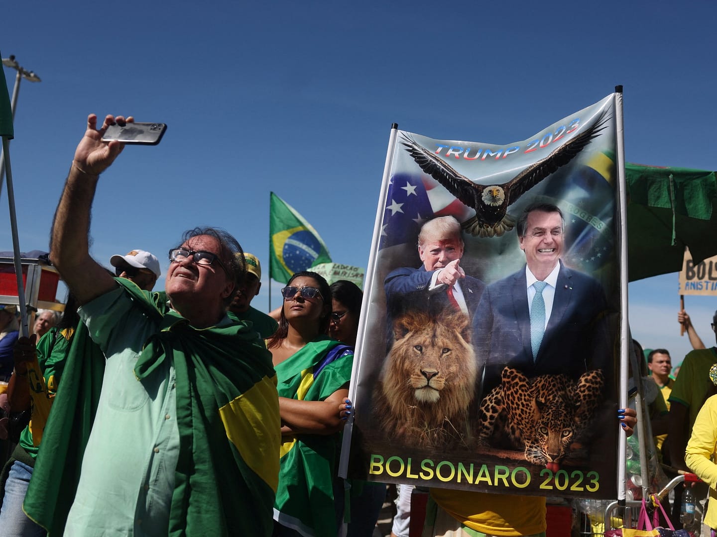 Rallies held in Brazil in support of embattled Bolsonaro facing legal peril